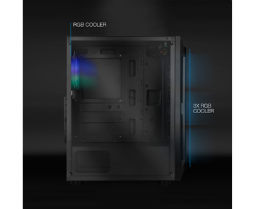 CAJA SEMITORRE ATX RAGNÄROK GAMING NEGRO TOOQ