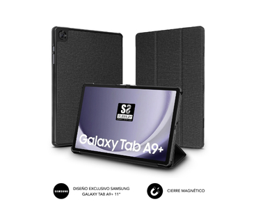 FUNDA TABLET SHOCK CASE SAMSUNG TAB A9+ 11" NEGRO SUBBLIM