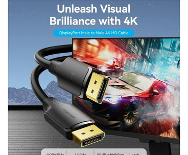 CABLE DISPLAYPORT/M A DISPLAYPORT/M 2 M NEGRO VENTION