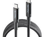 CABLE USB-C A USB-C 3 M KNOT 100W-3 NEGRO NGS Def27222_ngs_knot_100w-3_13-list