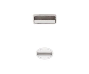 CABLE DATOS/CARGADOR USB LIGHTNING 0.5M BLANCO NANOCABLE